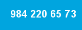 984 220 65 73 984 220 65 73